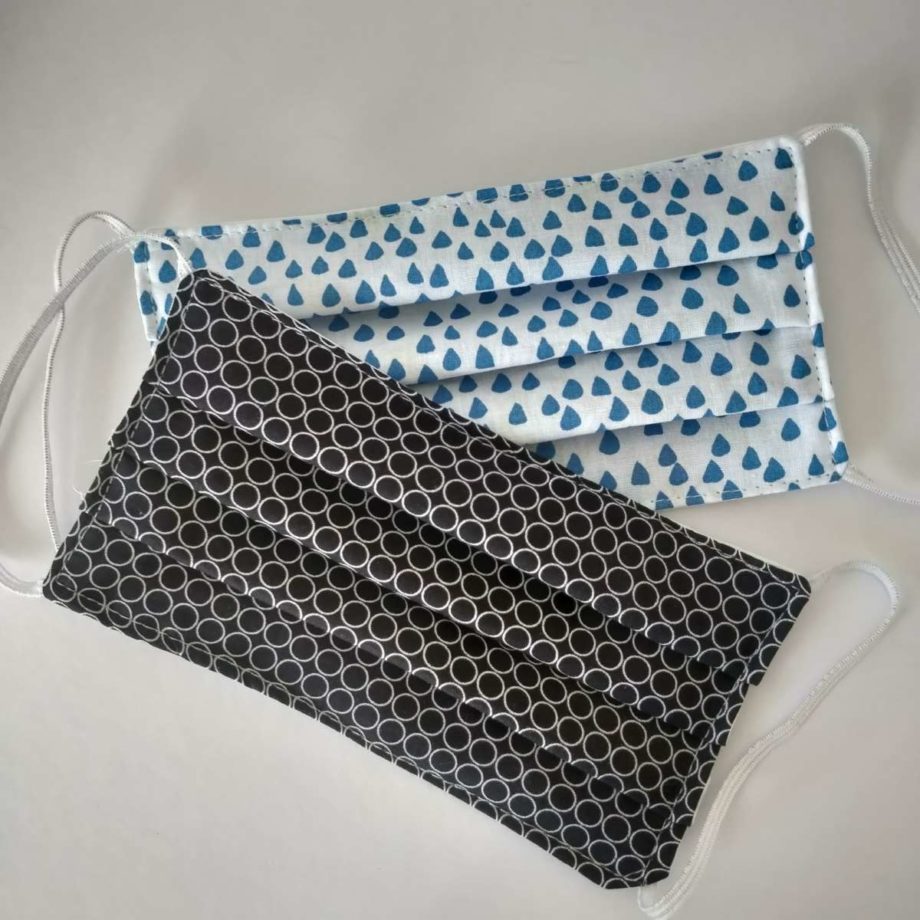 Masques barrières adulte en tissu lavable- lot n°40